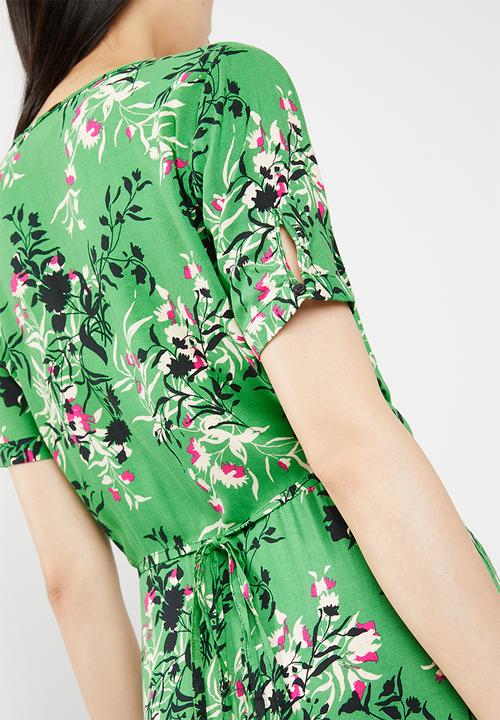 Jacqueline de Yong - King wrap dress - green