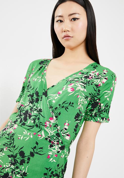 Jacqueline de Yong - King wrap dress - green