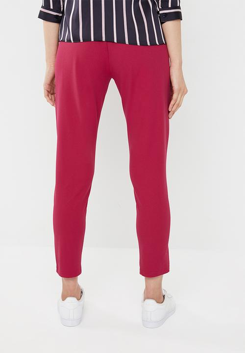 Jacqueline de Yong - Honey frill pants - red
