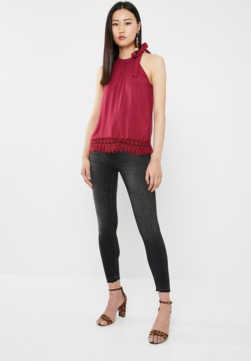 Jacqueline de Yong - Skinny regular jake ankle jeans - grey