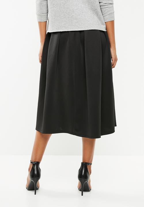 Superbalist - Midi Scuba skirt - black