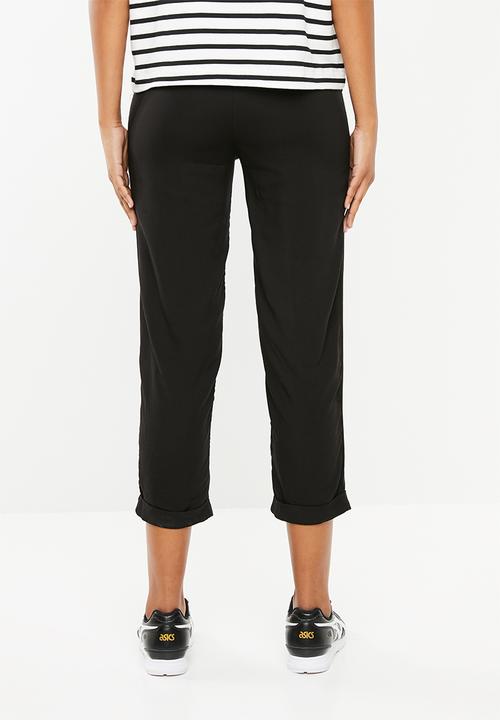 Superbalist - Soft tapered pants - black