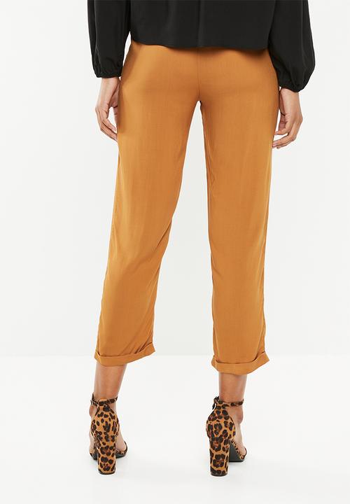 Superbalist - Soft tapered pants - bronze