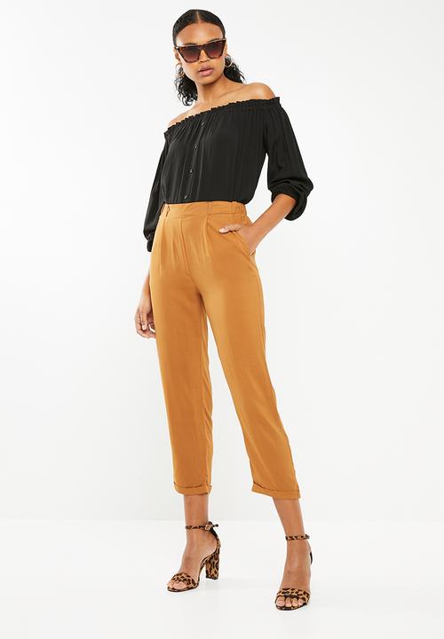 Superbalist - Soft tapered pants - bronze