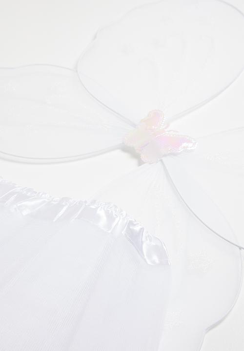 Jewels and Lace - Butterfly wing and tutu - white