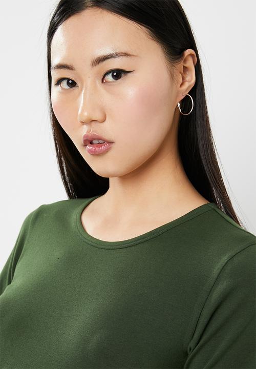c(inch) - High-low T-shirt - green