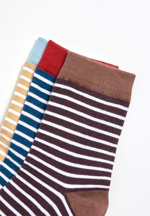 Superbalist - 3 pack stripe socks - multi