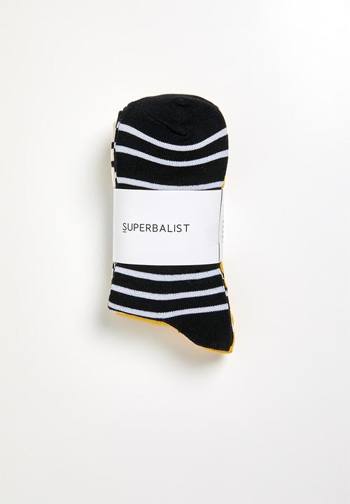 Superbalist - 3 pack stripe socks - multi