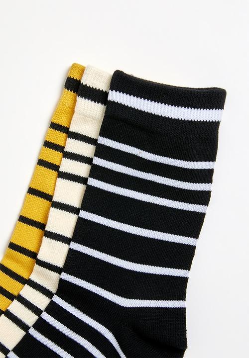 Superbalist - 3 pack stripe socks - multi