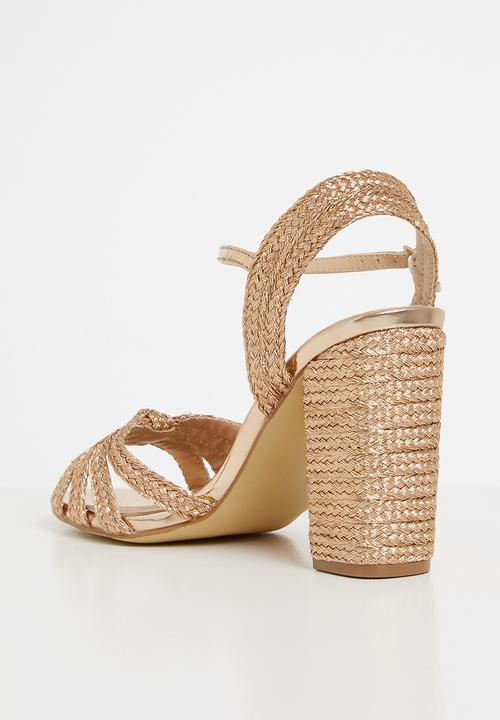 Superbalist - Josie woven heel - rose gold