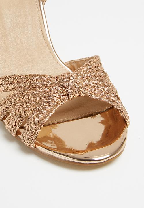 Superbalist - Josie woven heel - rose gold