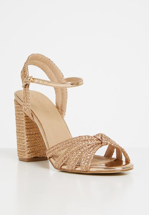 Superbalist - Josie woven heel - rose gold