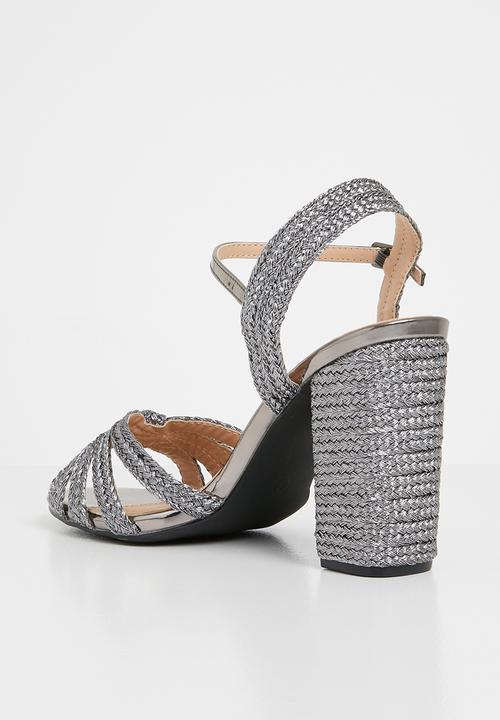 Superbalist - Josie woven heel - silver