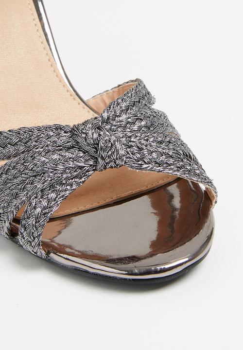 Superbalist - Josie woven heel - silver