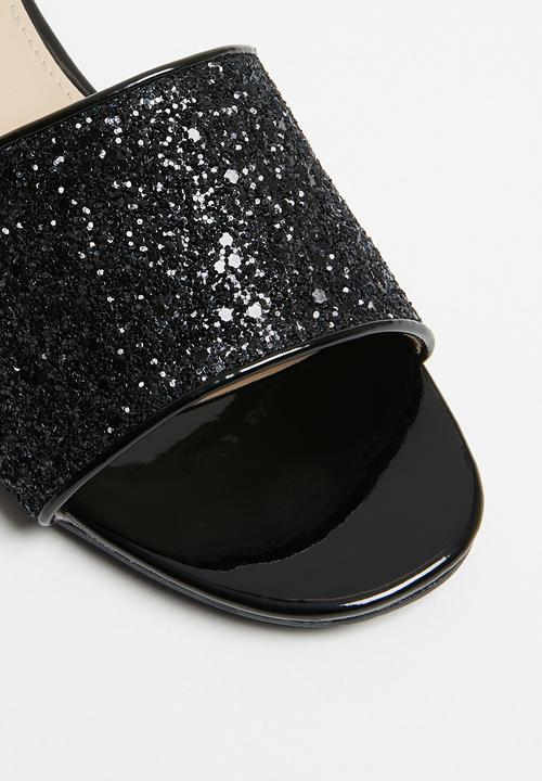 Superbalist - Ana glitter mule - black