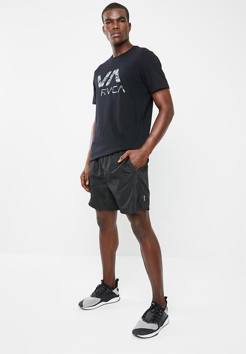 RVCA - Dark camo tee - black