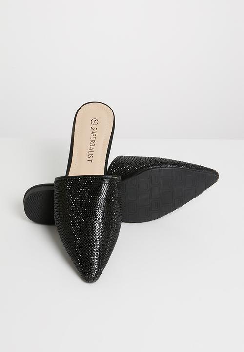 Superbalist - Lauren pointed slide - black
