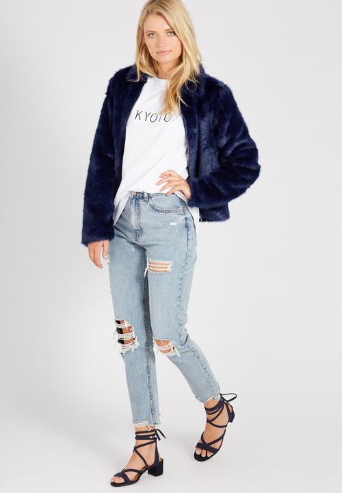 Supré  - Printed loose tee - white