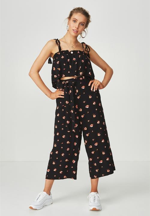 Supré  - Tie shoulder crop top - multi 