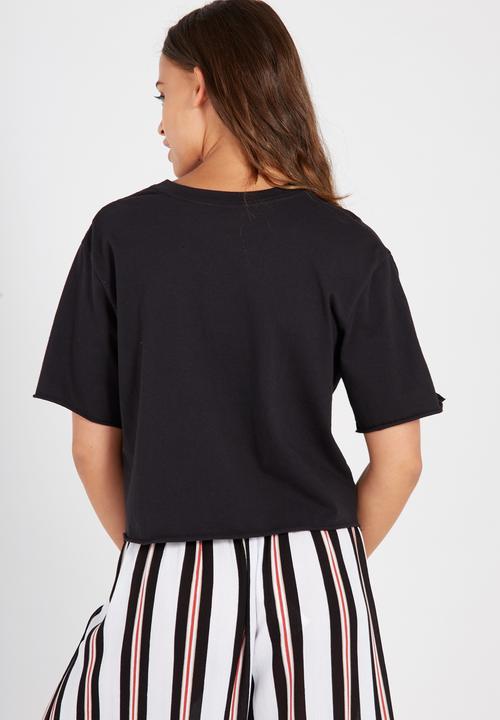 Supré  - Snap side tee - black 