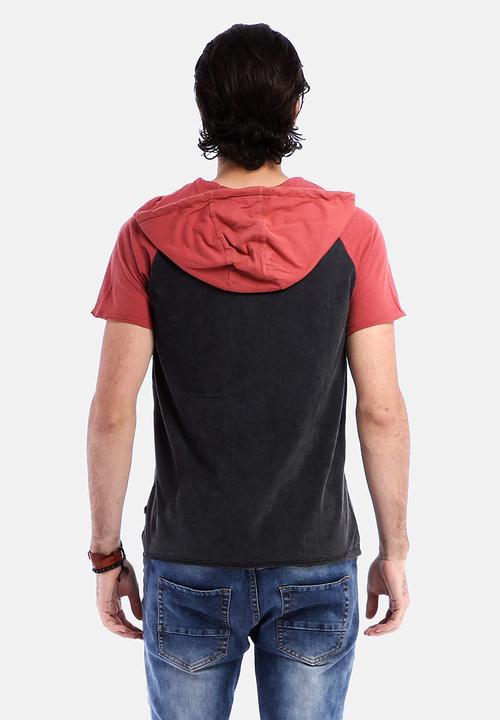 St Goliath - Laurence Hooded Raglan Tee 