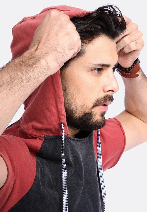 St Goliath - Laurence Hooded Raglan Tee 
