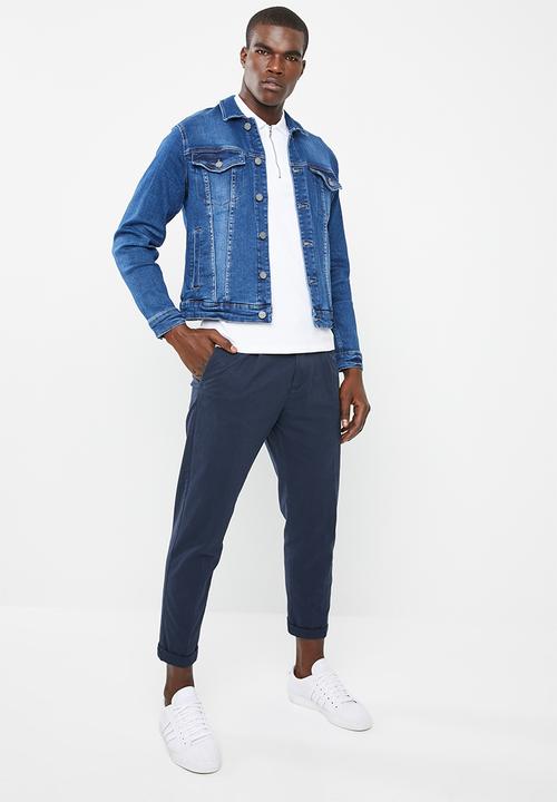 Only & Sons - Coin badge jacket - blue 