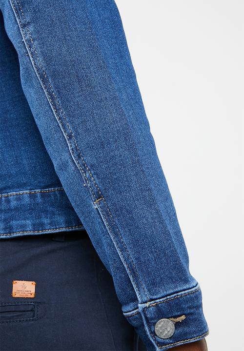 Only & Sons - Coin badge jacket - blue 