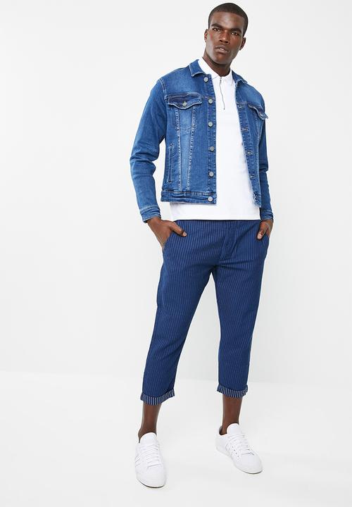 Only & Sons - Beam stripe pants - blue 