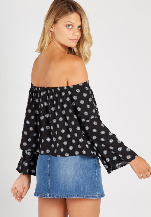 Supré  - Off shoulder top - black