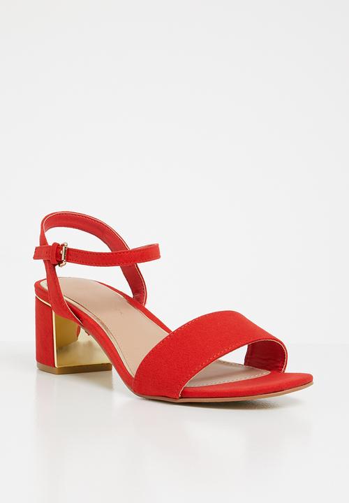 New Look - Wide fit steel - red