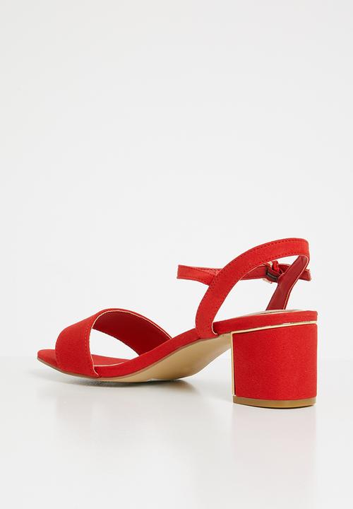 New Look - Wide fit steel - red