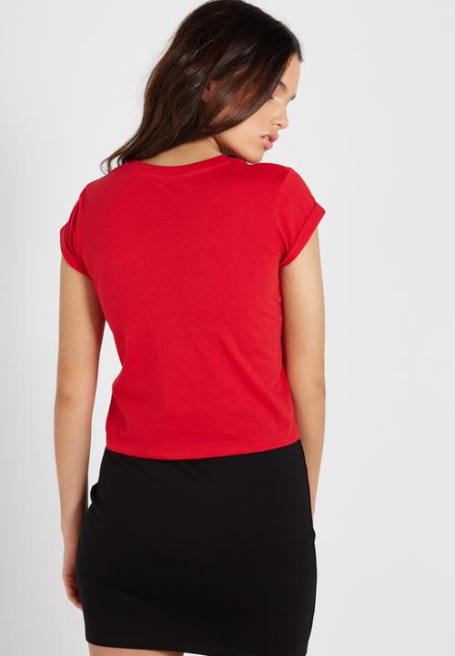 Supré  - Baby tee - red
