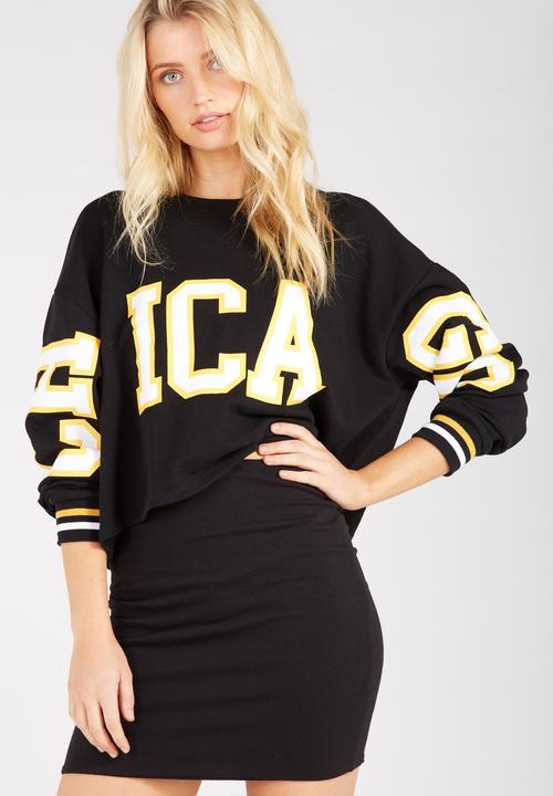 Supré  - Fitted mini double layer skirt - black