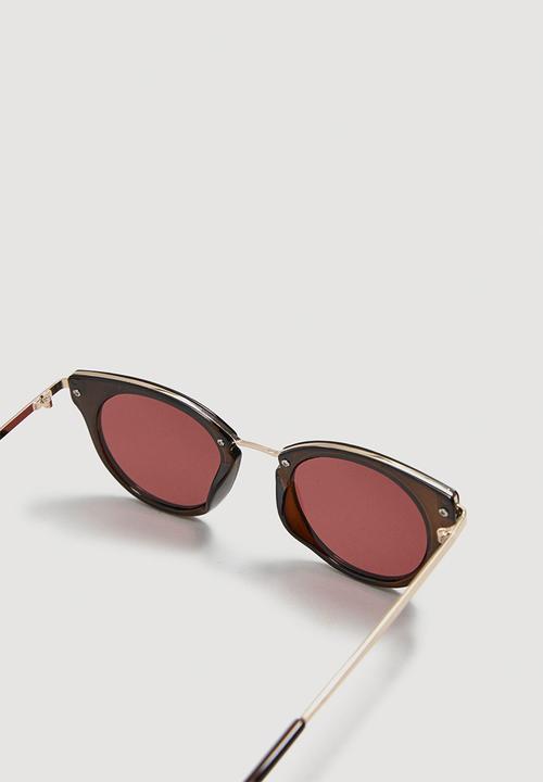 MANGO - Contrasting sunglasses - brown