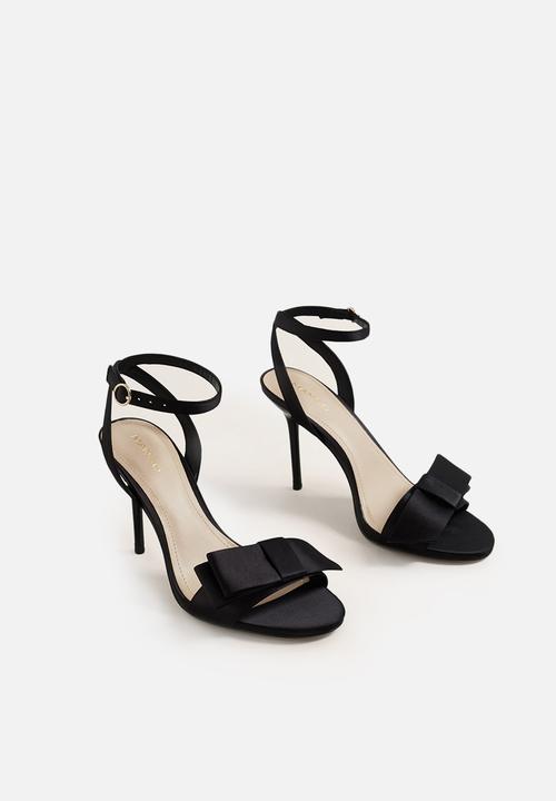 MANGO - Bow detail heels - black 