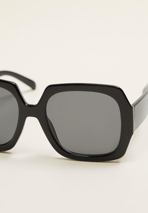 MANGO - Diagonal sunglasses - black