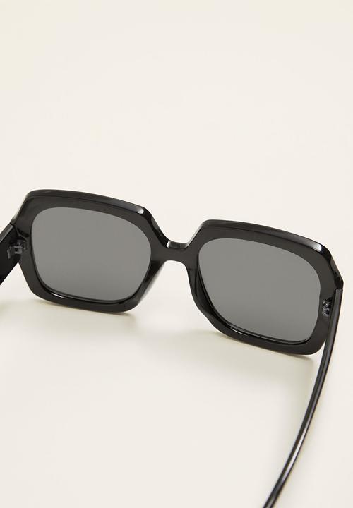 MANGO - Diagonal sunglasses - black