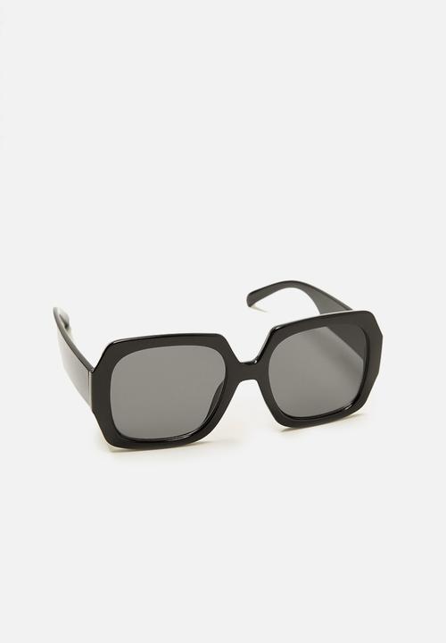 MANGO - Diagonal sunglasses - black