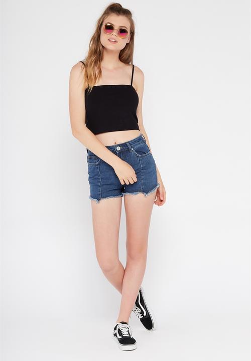 Factorie - Ribbing cami - black