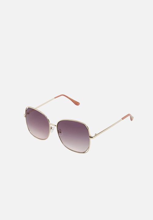 MANGO - Retro sunglasses - gold