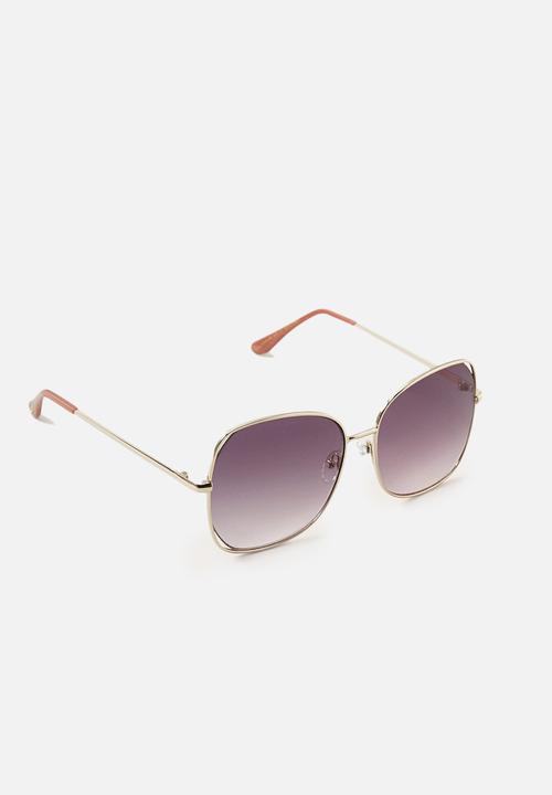 MANGO - Retro sunglasses - gold