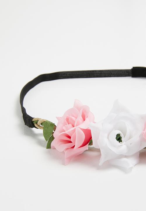 Jewels and Lace - Flower headband - multi