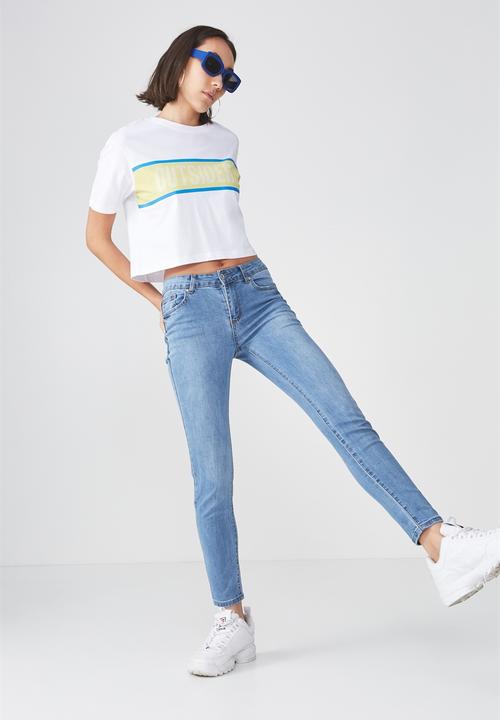 Factorie - Graphic boxy tee - white 