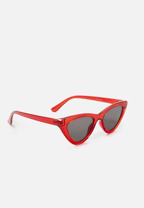 MANGO - Cat-eye sunglasses - red