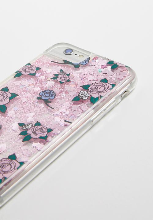 Typo - Shake it iPhone case 6,7,8 floral - pink 