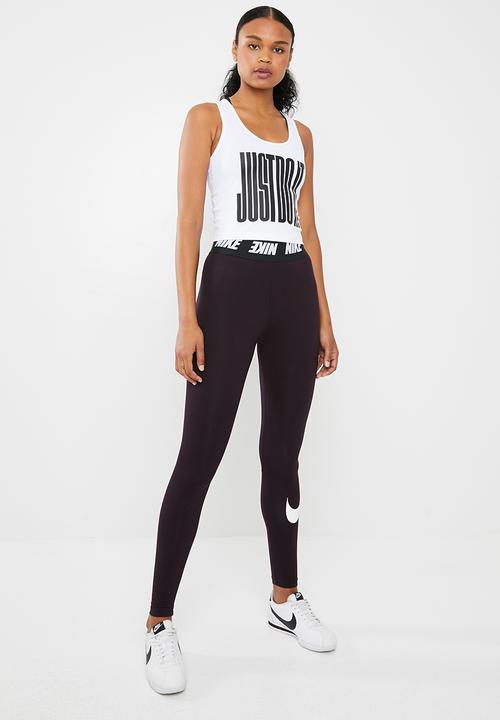 Nike - Np tank crop blocked - white & black