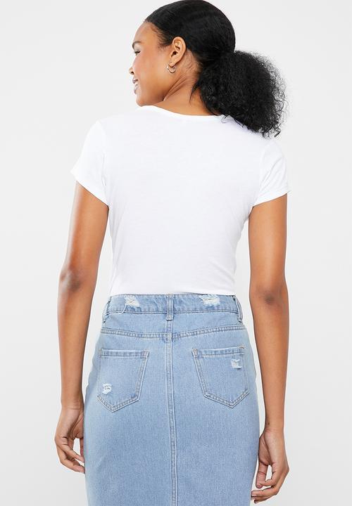 G-STAR - Graphic slim tee - white
