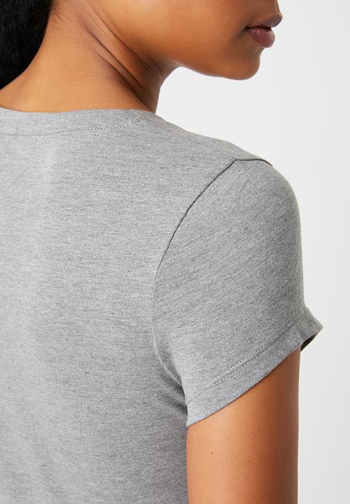 SOVIET - Ladies crew neck tee grey - melange