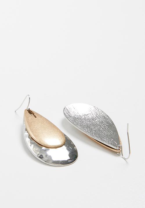 Superbalist - Cara drop earrings - gold & silver